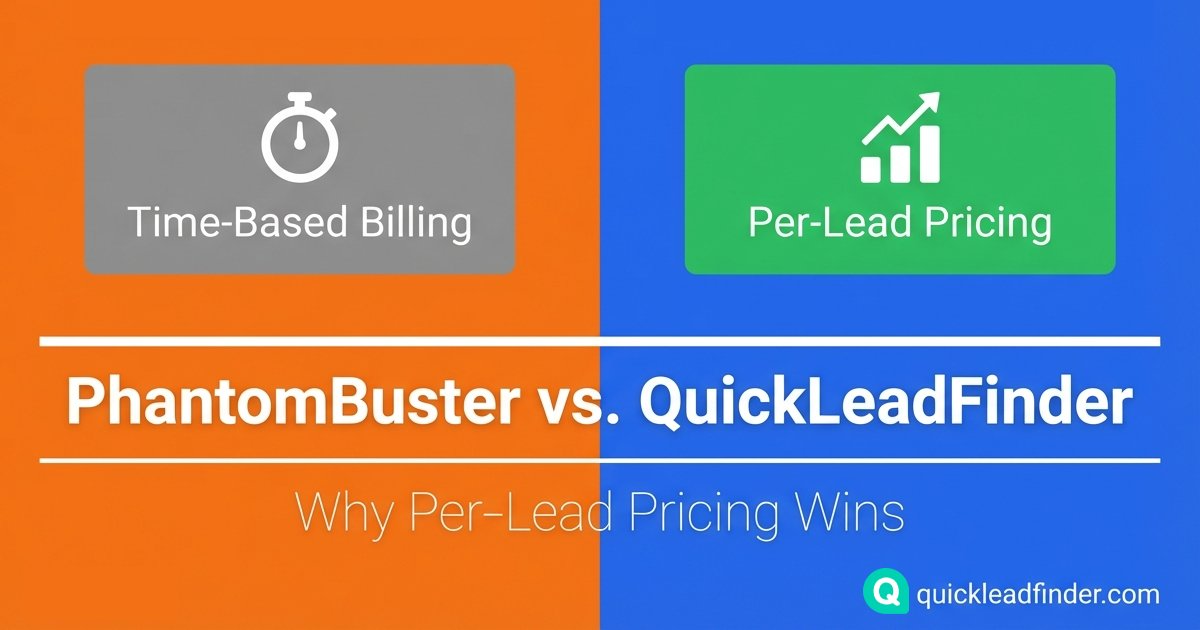 PhantomBuster vs. QuickLeadFinder: The Pricing Model Showdown